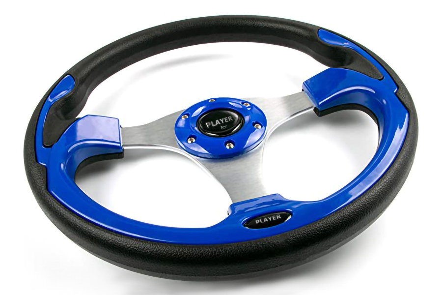 Golf Cart Steering Wheels & Adapter Blue