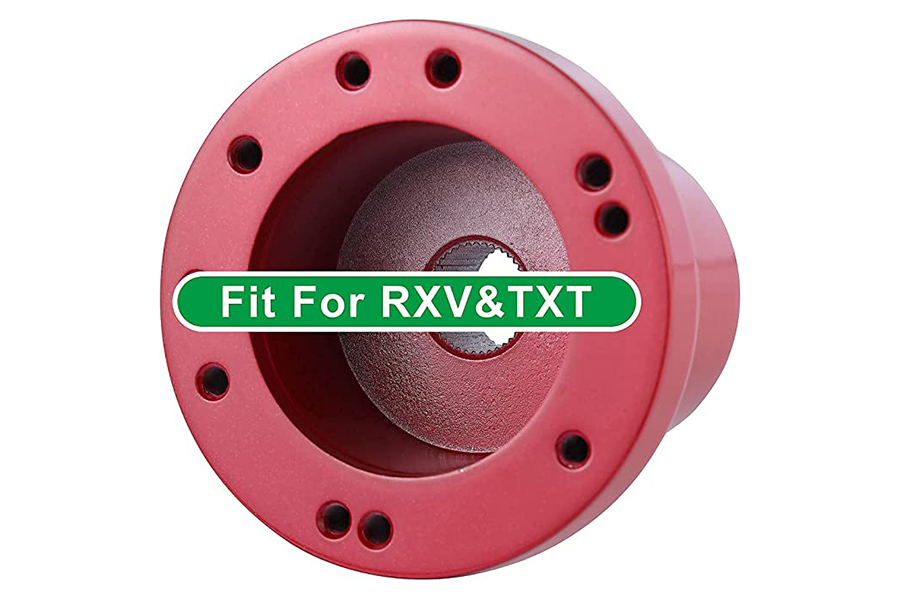 Golf Cart Steering Wheels & Adapter Red